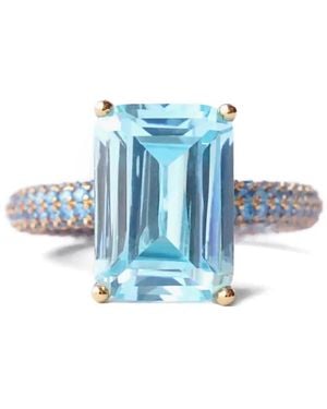 Izabel Display Bague Mega Rectangle - Bleu