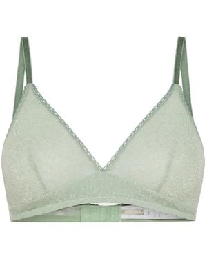 Momoní Tutu Lurex-Jersey Bra - Green