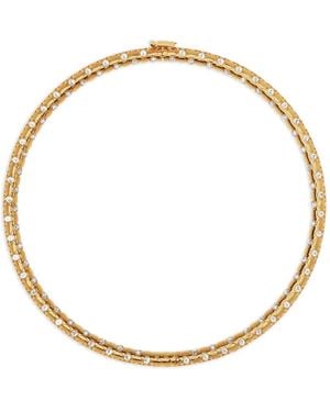 Versace Crystal-embellished necklace - Mettallic