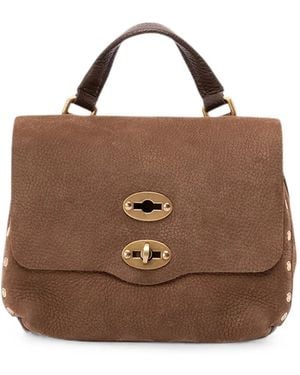 Zanellato Bolso Postina Jones Baby Con Apliques - Marrón