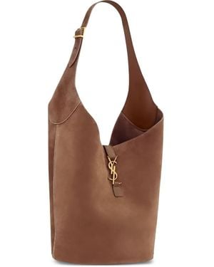Saint Laurent ル サンカセット ショルダーバッグ L - ブラウン