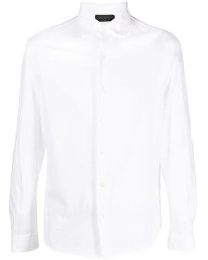 Dell'Oglio Long-Sleeve Cotton Shirt - White