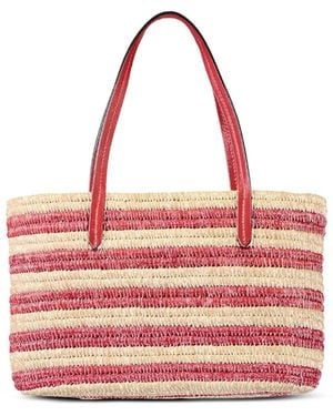 Poolside Capri Striped Tote Bag - Pink