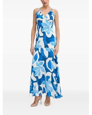 Morgan Floral-Print Maxi Dress - Blue
