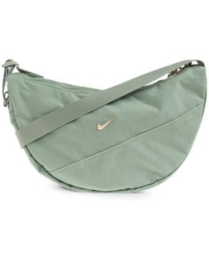 Nike Aura Logo-Plaque Cross Body Bag - Green