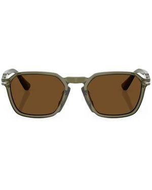 Persol Supreme Arrow Geometric-Frame Sunglasses - Green