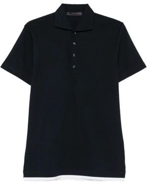 Jeordie's Contrast-Trim Polo Shirt - Black