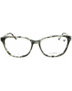 Bebe Eckige Brille Mit Spitzenmuster - Grün