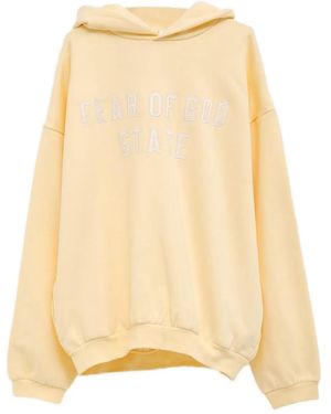 Fear Of God Hoodie À Logo Brodé - Neutre