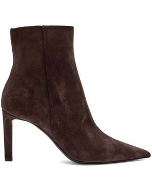 Jimmy Choo Frankie 85 スエードブーツ - ブラウン