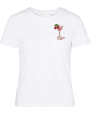 MC2 Saint Barth Emilie Bead-Embellished T-Shirt - White