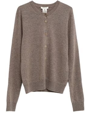 The Row Buttoned Cardigan - Brown