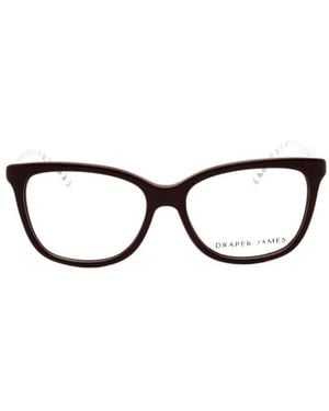 Draper James Gestreifte Cat-Eye-Brille - Schwarz
