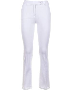 Via Masini 80 Frayed-hem Jeans - ホワイト