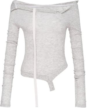 GLOWNY Long-Sleeve Top - White