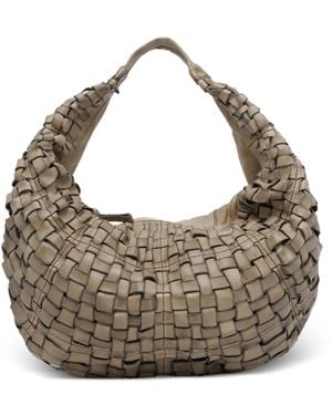 Campomaggi Marisa Woven Zip-Fastening Tote Bag - Metallic