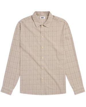 KROST Oversized Flannel Shirt - Natural