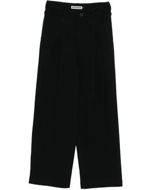 Issey Miyake Dart-Detailing Pants - Black