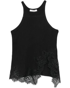 Dorothee Schumacher Lace-Trim Top - Black