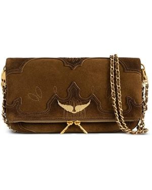 Zadig & Voltaire Rock Western Clutch - Brown