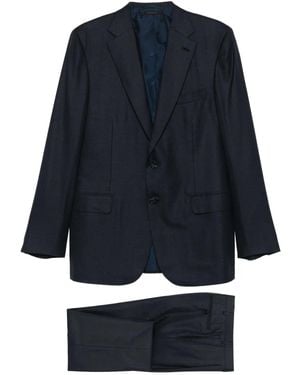 Brioni Check-Pattern Single-Breasted Suit - Blue