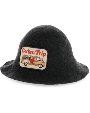 DSquared² Caten Trip Hat - Black