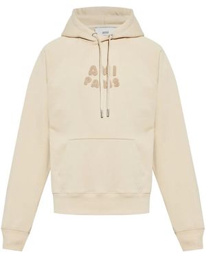 Ami Paris コットン パーカー - ナチュラル