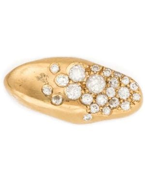 Nada Ghazal 18Kt Gelbgoldohrring Mit Diamanten - Mettallic
