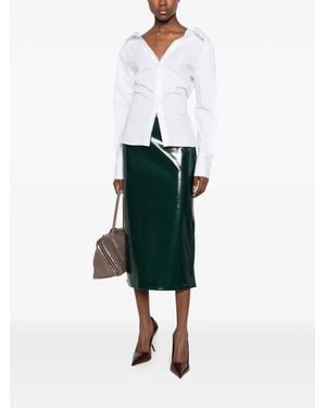 Frankie Shop Mela Gathered Shirt - White