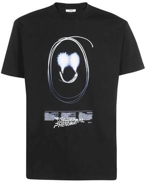 Eytys Printed Cotton T-Shirt - Black