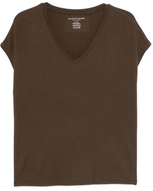 Majestic Filatures V-Neck T-Shirt - Brown