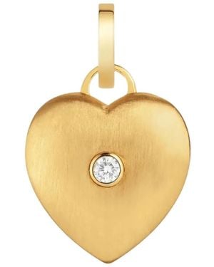 Marie Lichtenberg Diamond Heart-Pendant Necklace - Metallic
