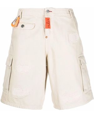 Philipp Plein Wide-Leg Cargo Shorts - Multicolour