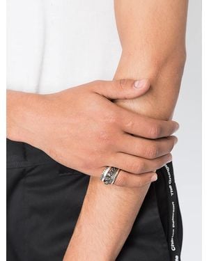 Werkstatt:münchen Skull 5 Combo Rings - Black