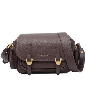 Coccinelle Flap Pocket Crossbody Bag - Brown