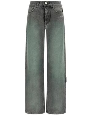 Off-White c/o Virgil Abloh Spray Susy Belt-Loops Jeans - Green