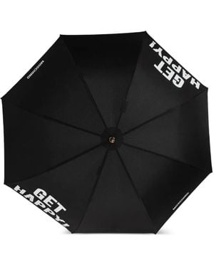 Moschino Lettering Umbrella - Black