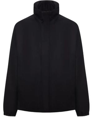 Gucci High-Neck Raglan-Sleeve Jacket - Black