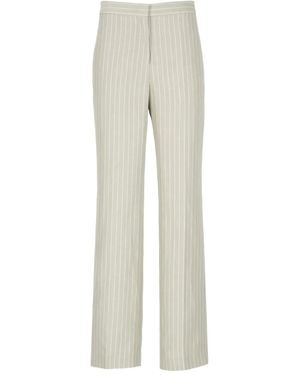 Fabiana Filippi Pinstripe Tailored Trousers - Grey
