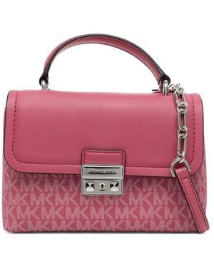 Michael Kors Tribeca Extra-Small Signature Logo Satchel - Rosa