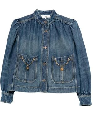 Chloé Jacke Mit Kettenriemen - Blau