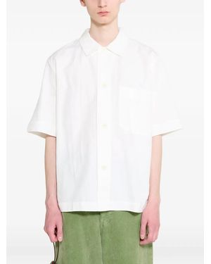 Margaret Howell Camisa Pj De Manga Corta - Blanco