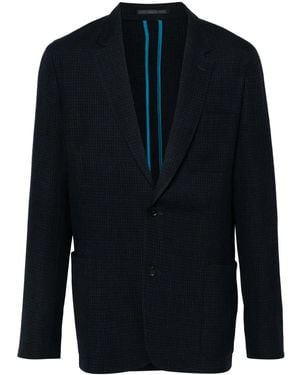 Paul Smith Check-Pattern Blazer - Blue