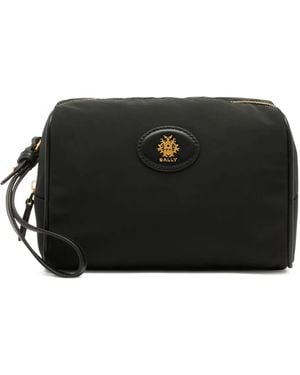 Bally B-Light Logo-Detail Cluth Bag - Black