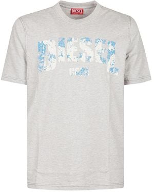 DIESEL Logo-print Cotton T-shirt - ホワイト