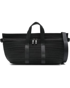 Pleats Please Issey Miyake Boston Pleated Satchel - Black