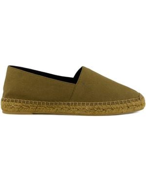 Saint Laurent Rubber-Sole Espadrilles - Green