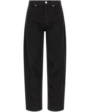 Isabel Marant Oriane Barrel-Leg Jeans - Black