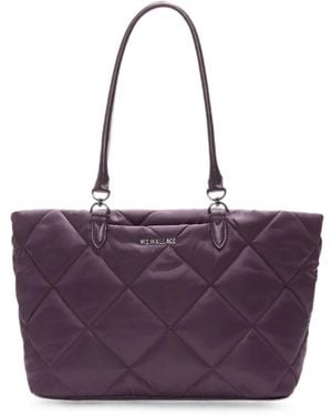MZ Wallace Medium Madison Quilted Tote Bag - Purple