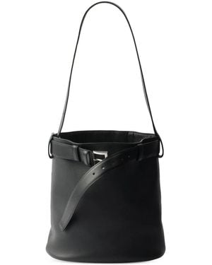 Prada Beuteltasche Mit Gürtel - Schwarz